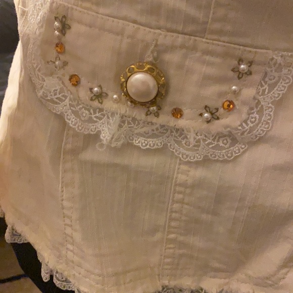 NWOT Off white Blazer with studs - Picture 4 of 4